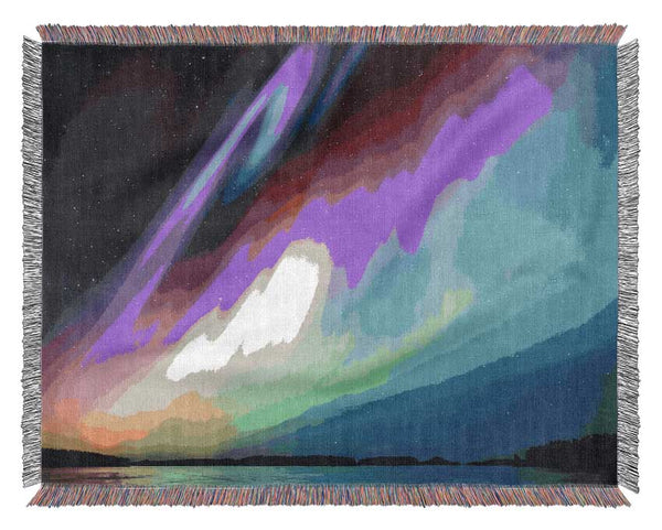 Northern Light Display Woven Blanket