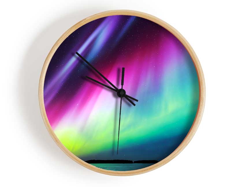 Northern Light Display Clock - Wallart-Direct UK