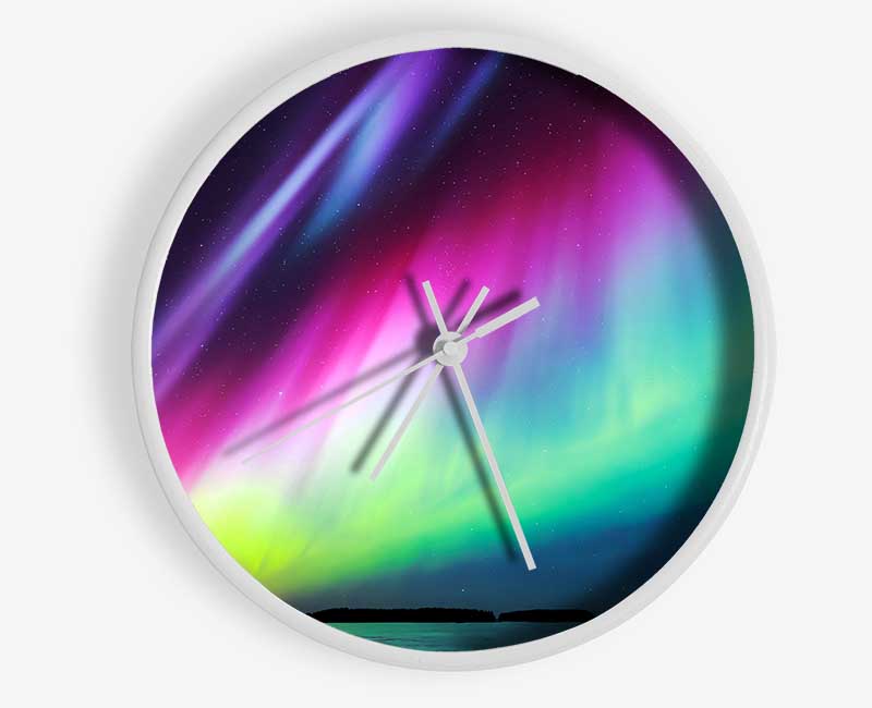 Northern Light Display Clock - Wallart-Direct UK