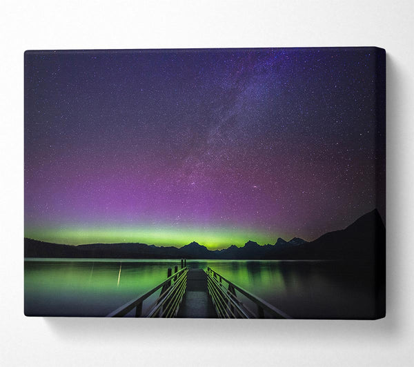 Picture of Glow Of The Northern Lights Canvas Print Wall Art