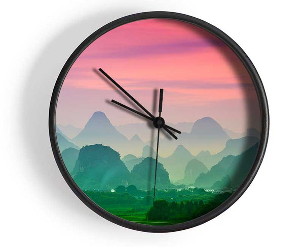 Green Splendor Clock - Wallart-Direct UK