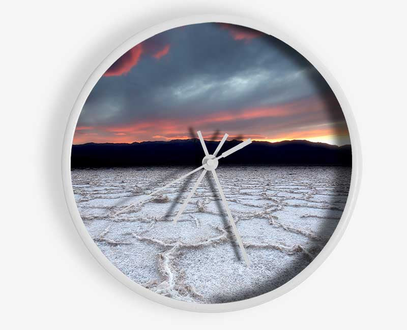 Ice Desert Clock - Wallart-Direct UK