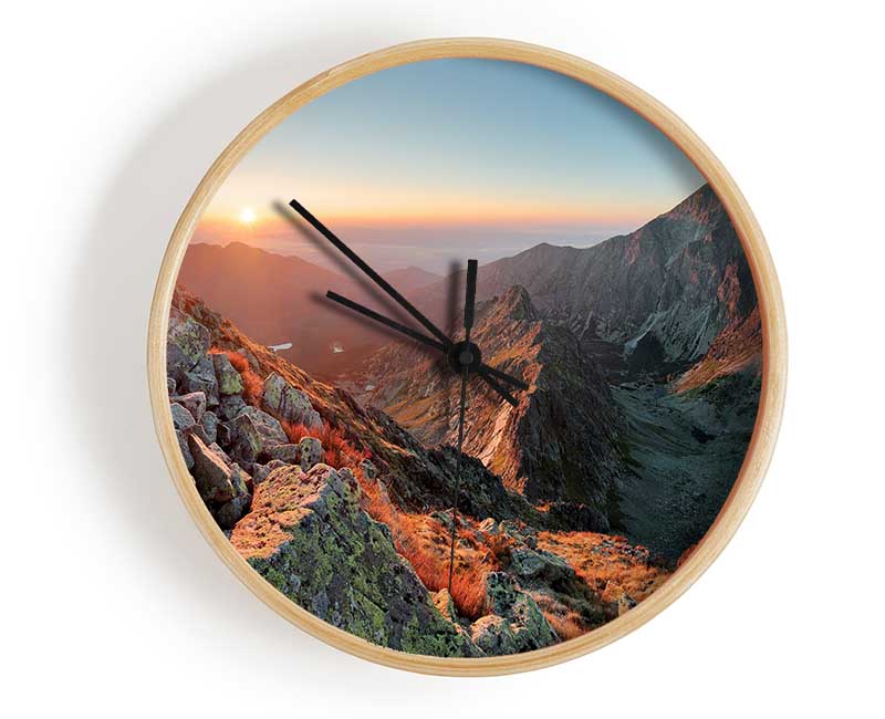 Red Rock Sun Beam Clock - Wallart-Direct UK