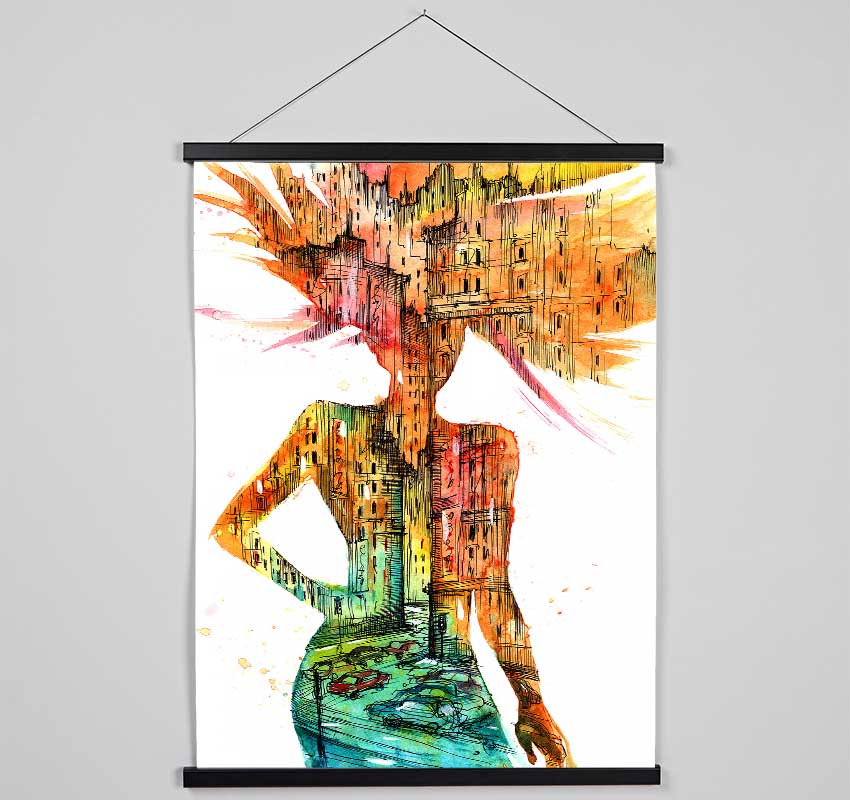 Woman Of The City Hanging Poster - Wallart-Direct UK