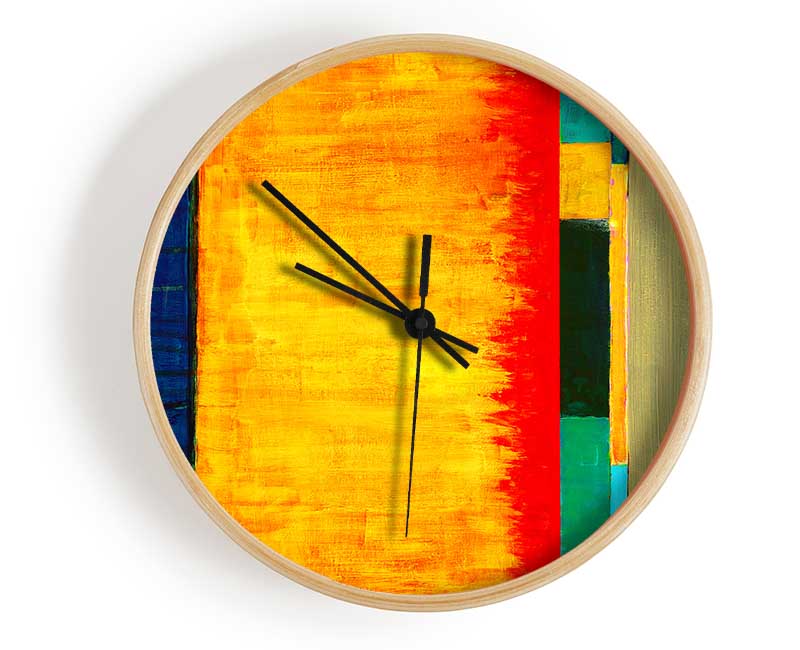 Fire Lines Clock - Wallart-Direct UK