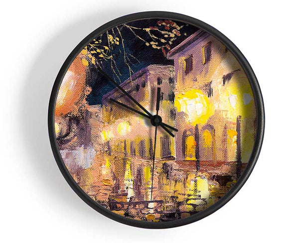 Lights Of The City Skies Clock - Wallart-Direct UK