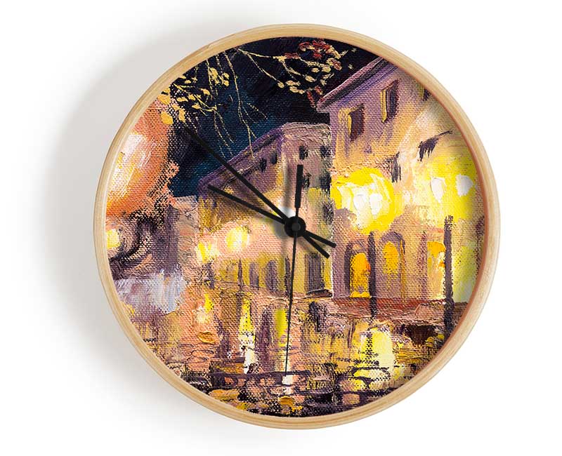 Lights Of The City Skies Clock - Wallart-Direct UK