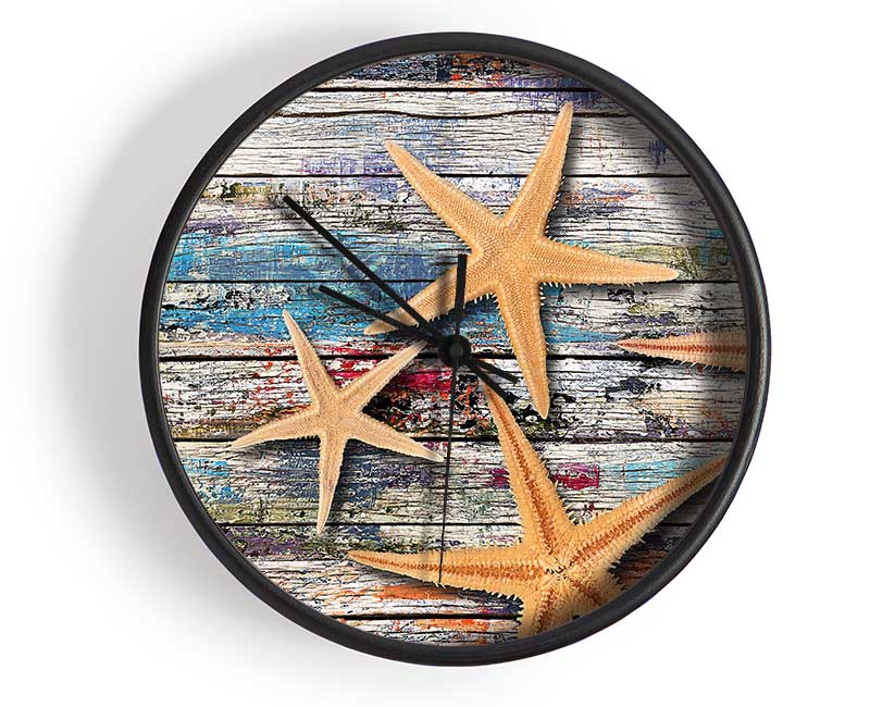 Starfish Boardwalk Clock - Wallart-Direct UK