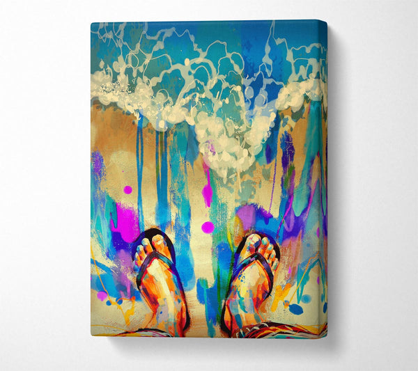 Picture of Flip Flop Heaven Canvas Print Wall Art