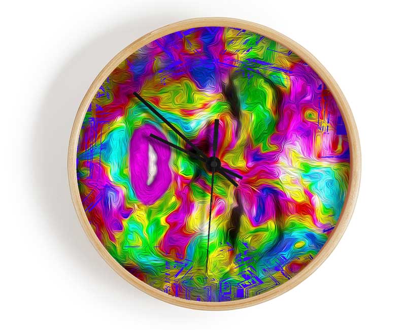 Marilyn Monroe Rainbow Clock - Wallart-Direct UK