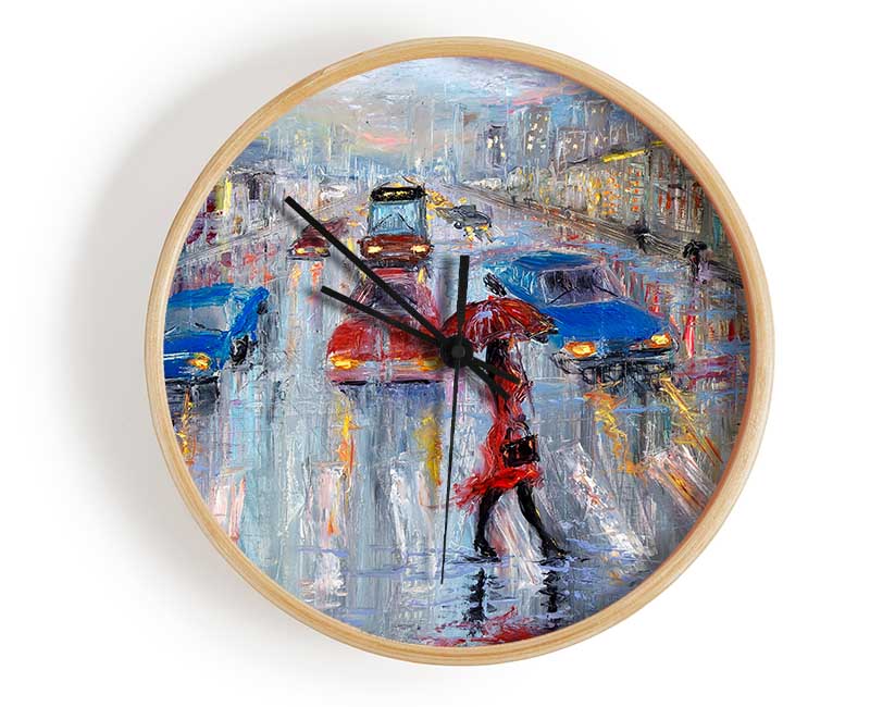 Walk In The Rain Clock - Wallart-Direct UK