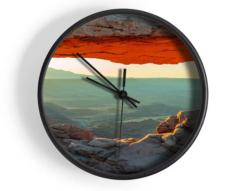 Red Canyon Glow Clock - Wallart-Direct UK