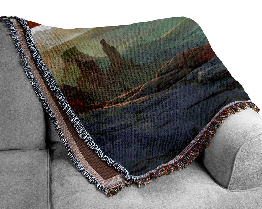 Red Canyon Glow Woven Blanket