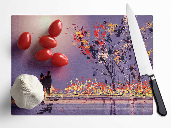 Lovers Retreat 1 Glass Chopping Board