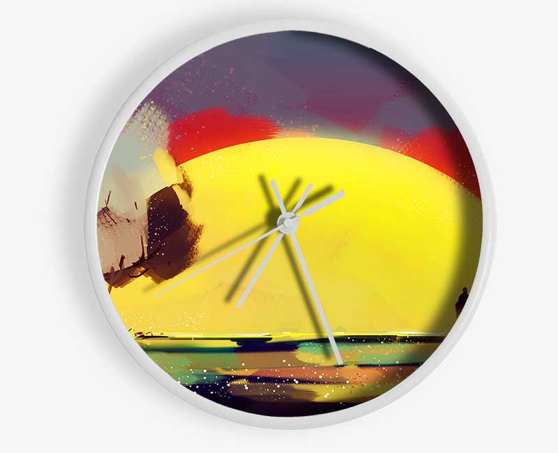 Romantic Sun Blaze Clock - Wallart-Direct UK