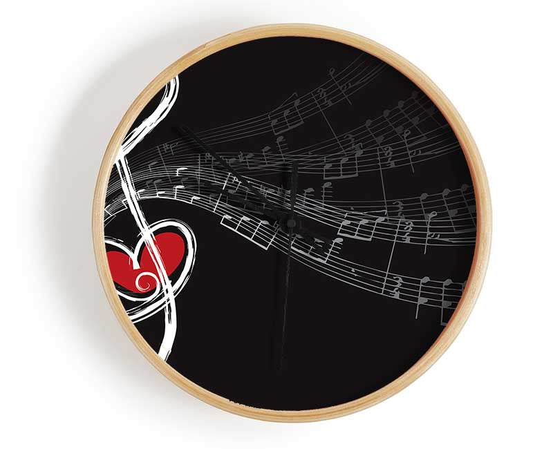 For The Love Of Music Clock - Wallart-Direct UK