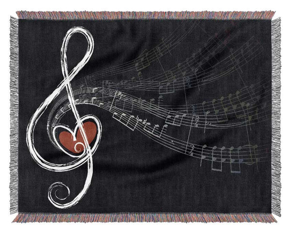 For The Love Of Music Woven Blanket