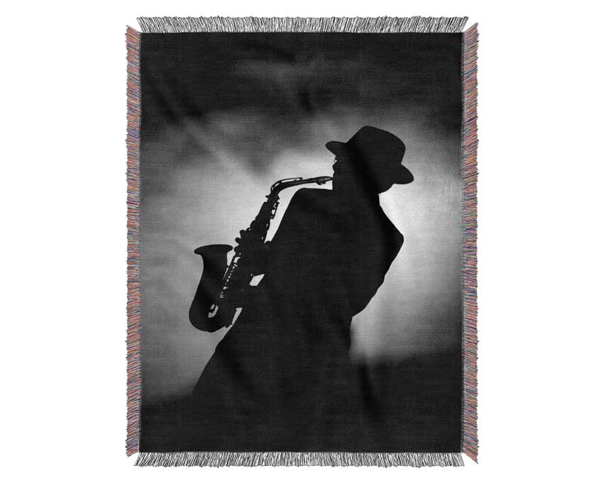 Jazz Player 1 Woven Blanket