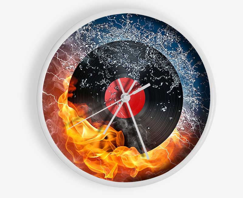 Albumn On Fire Clock - Wallart-Direct UK