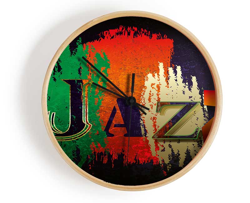 Jazz 1 Clock - Wallart-Direct UK