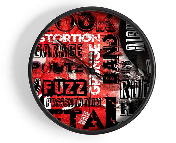 Rock Anthem Clock - Wallart-Direct UK