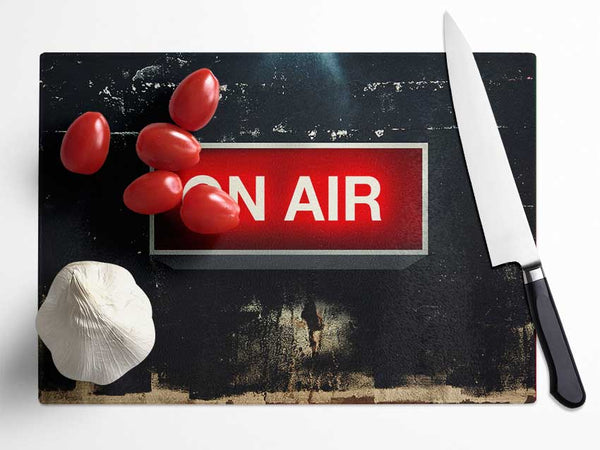 On Air Glass Chopping Board