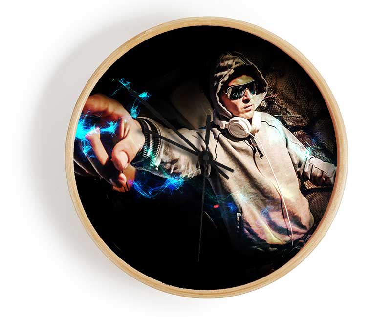 Electric DJ Clock - Wallart-Direct UK