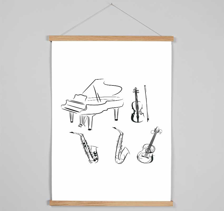 Instruments Ready Hanging Poster - Wallart-Direct UK