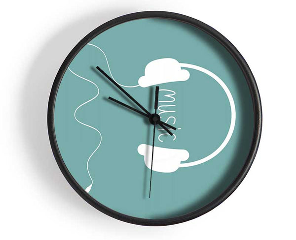 Music Between The Ears Clock - Wallart-Direct UK