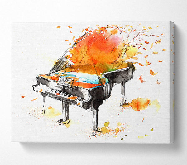 Picture of Autumn Piano Canvas Print Wall Art