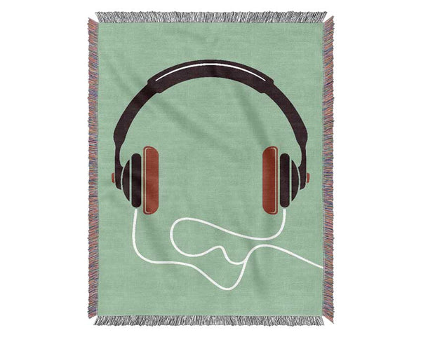 Retro Headset Woven Blanket