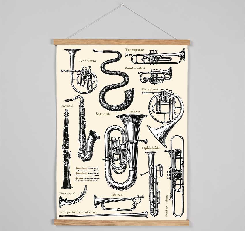 Brass Section Hanging Poster - Wallart-Direct UK