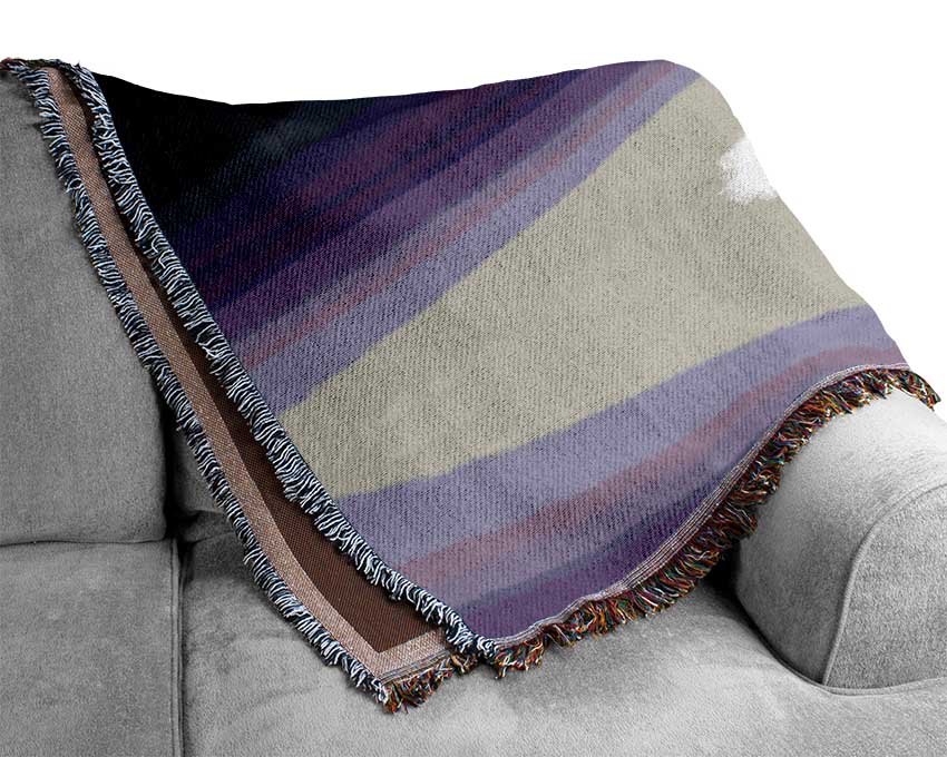 Purple Calm Woven Blanket