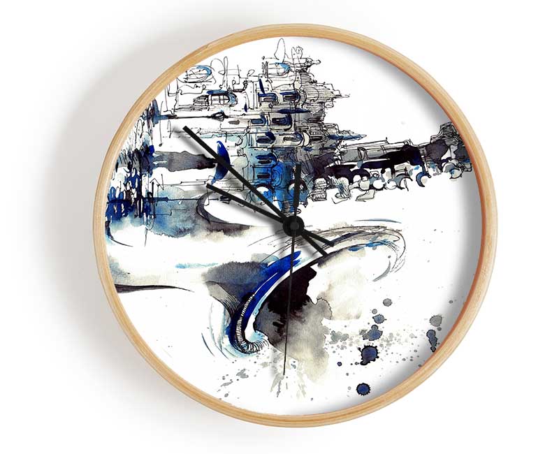 Saxophone City Clock - Wallart-Direct UK