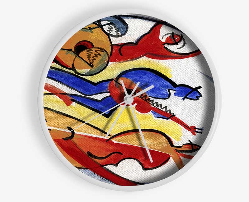 Colourful Band Clock - Wallart-Direct UK