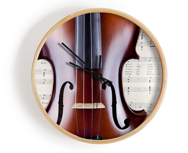 Violin Splendor Clock - Wallart-Direct UK