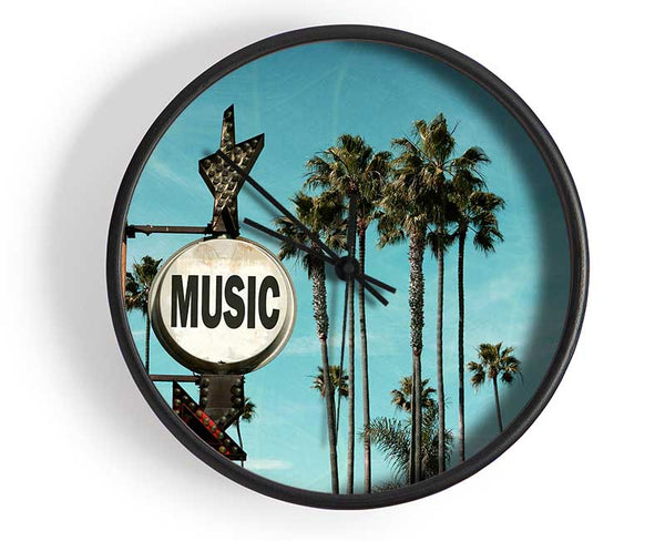 Music This Way Clock - Wallart-Direct UK