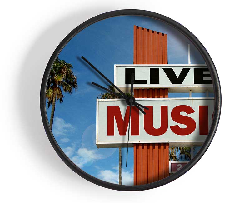 Live Music Venue Clock - Wallart-Direct UK