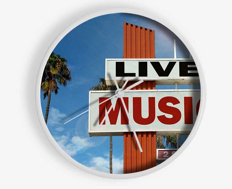 Live Music Venue Clock - Wallart-Direct UK