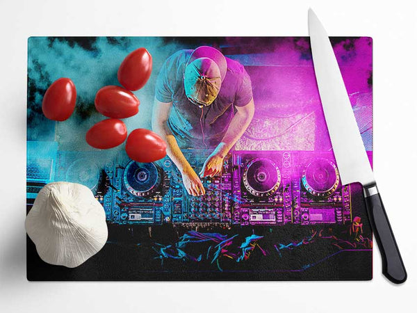 Double Deck DJ Glass Chopping Board