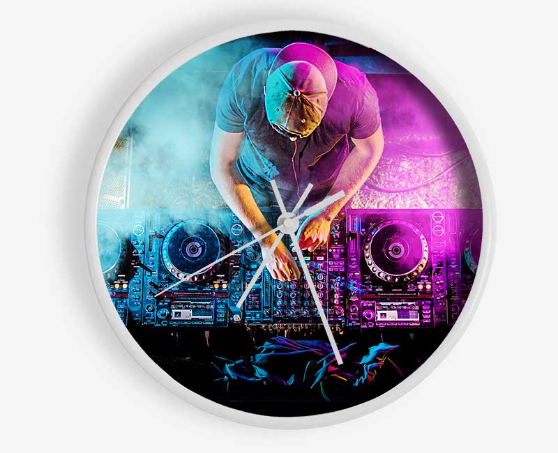 Double Deck DJ Clock - Wallart-Direct UK