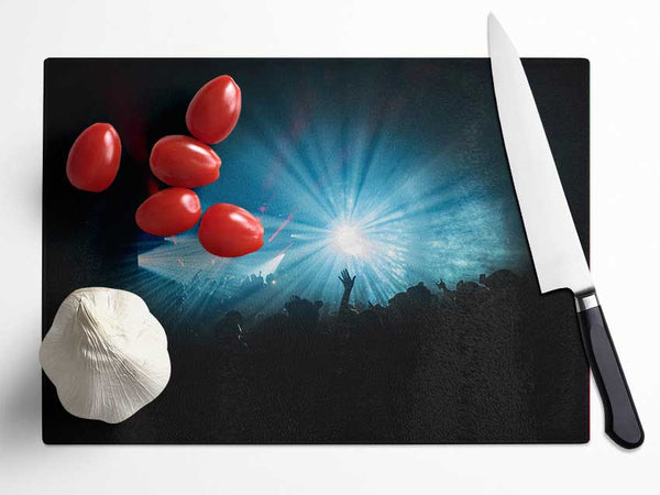 Crowd Lights Glass Chopping Board