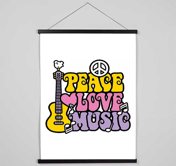 Peace Love And Hanging Poster - Wallart-Direct UK