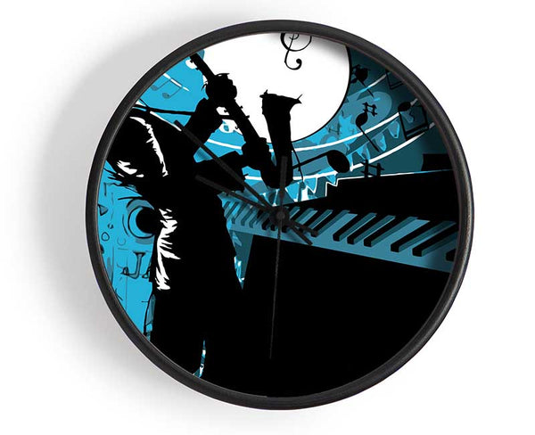 Playing The Blues 1 Clock - Wallart-Direct UK