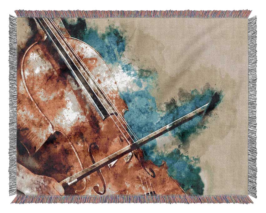 Double Bass Play Woven Blanket