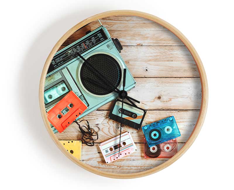 Tape Player Clock - Wallart-Direct UK