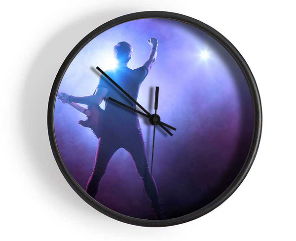 Guitarist Rocks Clock - Wallart-Direct UK