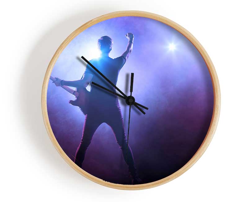 Guitarist Rocks Clock - Wallart-Direct UK