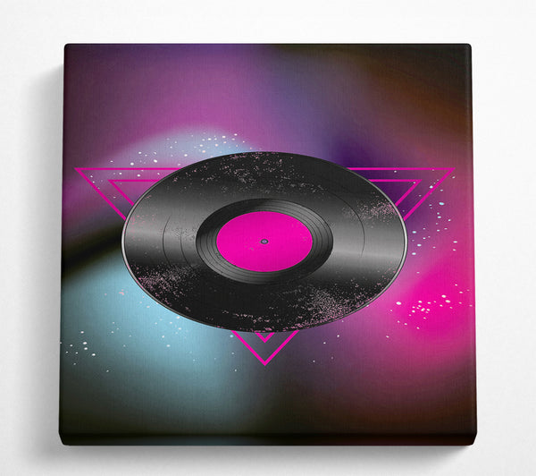 A Square Canvas Print Showing Pink Floyd LP Square Wall Art