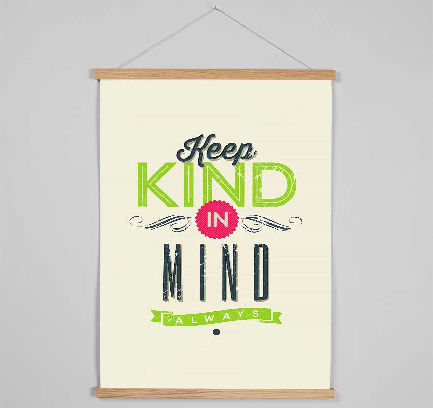 Keep Kind In Mind Hanging Poster - Wallart-Direct UK